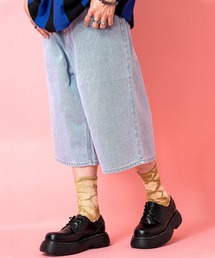 a.p.o.v. デニムワイドハーフパンツ