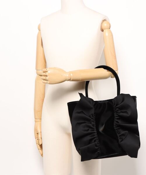 INTERPLANET（インタープラネット）の「フリルリボンＢＡＧ（トートバッグ・レディース・グレー/ブラック・フリー）」の6枚目の写真