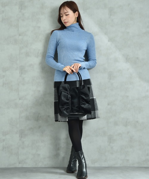 INTERPLANET（インタープラネット）の「フリルリボンＢＡＧ（トートバッグ・レディース・グレー/ブラック・フリー）」の21枚目の写真