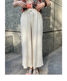 rbby ROSEBUD | 【WEB・一部店舗限定】麻ブレンドワイドパンツ(その他パンツ)