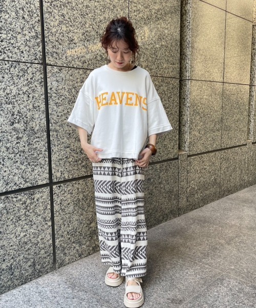 rbby ROSEBUD（アールビーバイローズバッド）の「【WEB・一部店舗限定】麻ブレンドワイドパンツ（その他パンツ・レディース・ホワイト/グリーン/ブラック/グレー/ブルー・FREE）」の11枚目の写真