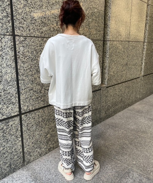 rbby ROSEBUD（アールビーバイローズバッド）の「【WEB・一部店舗限定】麻ブレンドワイドパンツ（その他パンツ・レディース・ホワイト/グリーン/ブラック/グレー/ブルー・FREE）」の13枚目の写真