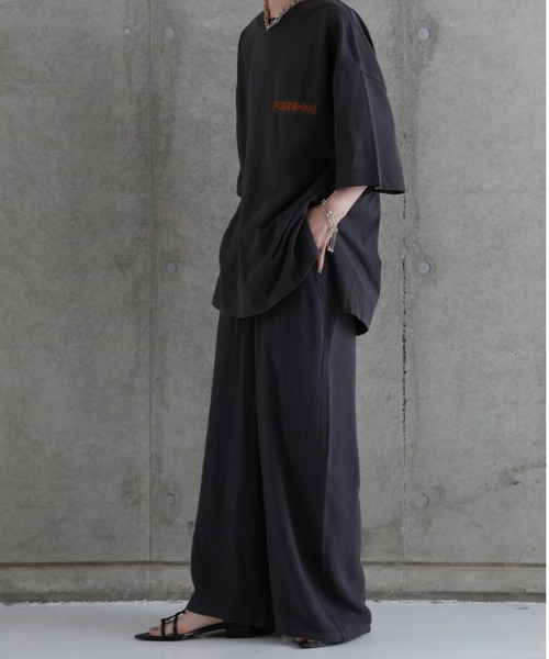 rbby ROSEBUD（アールビーバイローズバッド）の「【WEB・一部店舗限定】麻ブレンドワイドパンツ（その他パンツ・レディース・ホワイト/グリーン/ブラック/グレー/ブルー・FREE）」の21枚目の写真