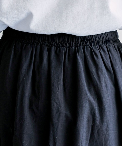 RAGEBLUE（レイジブルー）の「コットンレース切替フレアロングスカート（スカート・レディース・ブラック/ホワイト・FREE）」の19枚目の写真