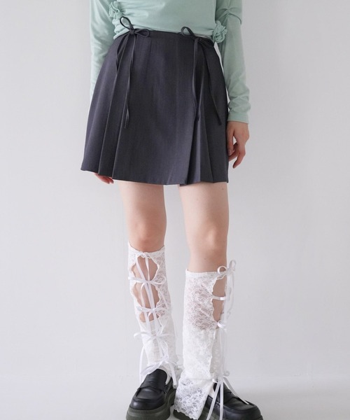waste ribbon mini skirt（スカート）｜Uenui（ウニュイ）