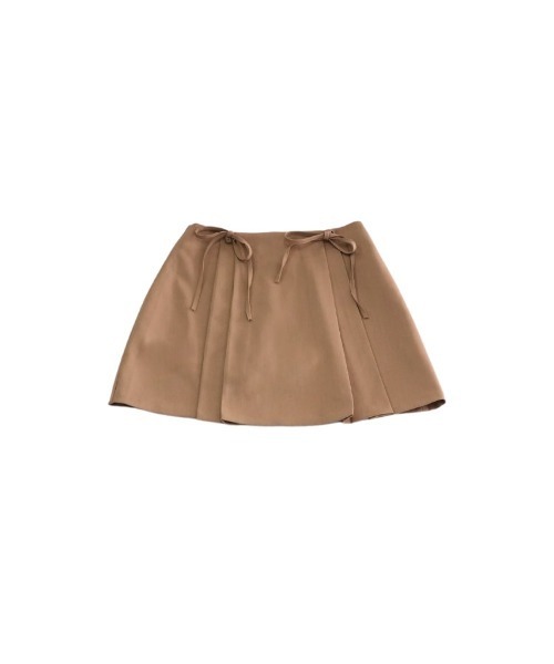 Uenui（ウニュイ）の「waste ribbon mini skirt（スカート・レディース・ベージュ/グレー/ホワイト・FREE）」の13枚目の写真