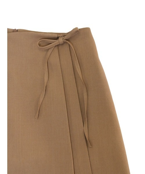 Uenui（ウニュイ）の「waste ribbon mini skirt（スカート・レディース・ベージュ/グレー/ホワイト・FREE）」の15枚目の写真