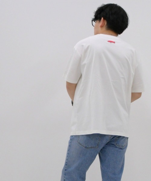 nissen(ニッセン)の「綿100%ニッセンロゴTシャツ(Tシャツ/カットソー・レディース・チャコール/オフホワイト・M/L/LL/3L/4L)」の4枚目の写真