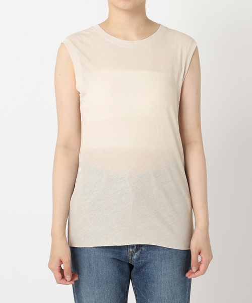 SHEER WOOL JERSEY Tシャツ（Tシャツ／カットソー）｜Plage