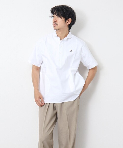 GEVACO(ゲバコ)の「【GEVACO/ゲバコ】オックスプルオーバー半袖シャツ(シャツ/ブラウス・メンズ・ホワイト/オレンジ系その他/ブラック系その他/ブラック系その他3・M/L)」の9枚目の写真