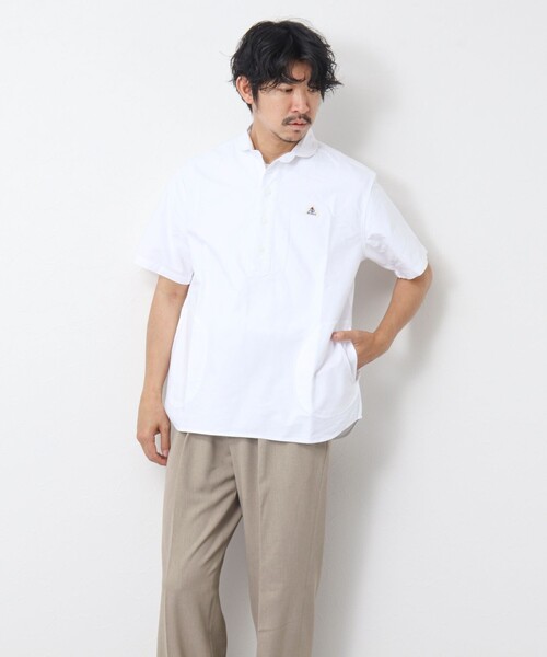 GEVACO(ゲバコ)の「【GEVACO/ゲバコ】オックスプルオーバー半袖シャツ(シャツ/ブラウス・メンズ・ホワイト/オレンジ系その他/ブラック系その他/ブラック系その他3・M/L)」の10枚目の写真