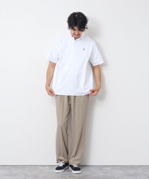 GEVACO(ゲバコ)の「【GEVACO/ゲバコ】オックスプルオーバー半袖シャツ(シャツ/ブラウス・メンズ・ホワイト/オレンジ系その他/ブラック系その他/ブラック系その他3・M/L)」の12枚目の写真