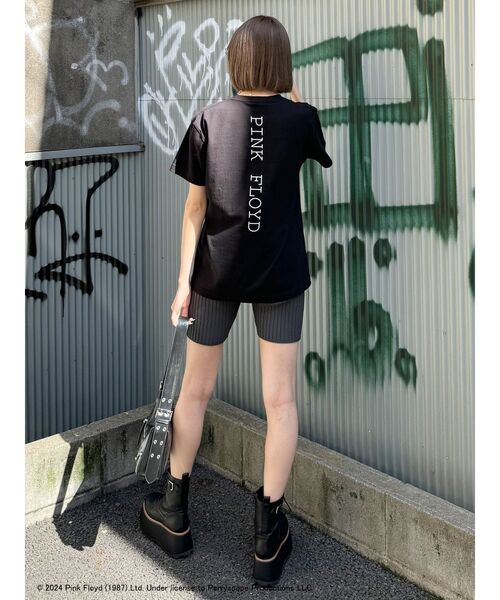 MURUA（ムルーア）の「【PINK FLOYD】prism oversize T（Tシャツ/カットソー・レディース・ブラック/ホワイト・FREE）」の6枚目の写真