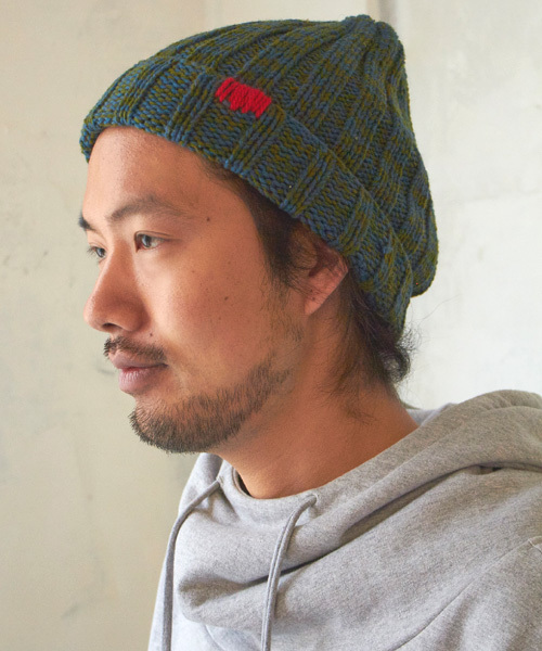 チャイハネ（チャイハネ）の「【チャイハネ】ステッチ入りシンプルニットキャップ/ビーニー（ユニセックス）（ニットキャップ/ビーニー・レディース・ホワイト/ブラウン/レッド/カーキ/グレー/ブルー/オレンジ/パープル/イエロー/ブラック・FREE）」の6枚目の写真