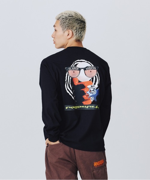 売切れ前に 大人気 XLARGE RESEARCH L/S TEE インパクト抜群 X-LARGE|エクストララージ】リサーチロングスリーブティー