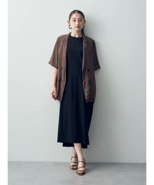 YECCA VECCA(イェッカヴェッカ)の「ノースリーブカットワンピース(ワンピース・レディース・ライトベージュ/ブラック/チャコールグレー・FREE)」の18枚目の写真