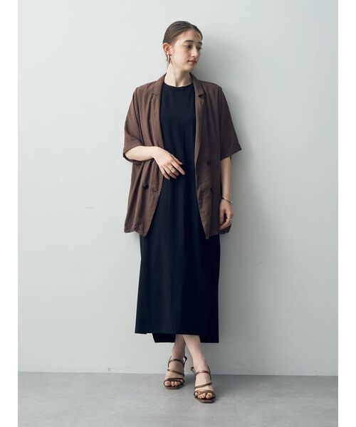 YECCA VECCA(イェッカヴェッカ)の「ノースリーブカットワンピース(ワンピース・レディース・ライトベージュ/ブラック/チャコールグレー・FREE)」の19枚目の写真