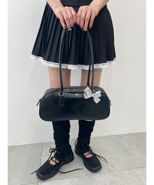 WC（ダブル シー）の「ロングハンドルショルダーバッグ（ハンドバッグ・レディース・ブラック/シルバー・FREE）」の18枚目の写真