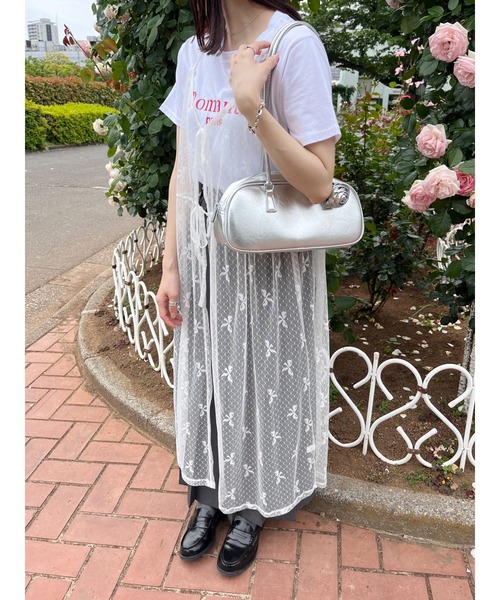 WC（ダブル シー）の「ロングハンドルショルダーバッグ（ハンドバッグ・レディース・ブラック/シルバー・FREE）」の13枚目の写真