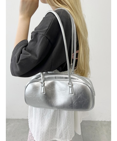 WC（ダブル シー）の「ロングハンドルショルダーバッグ（ハンドバッグ・レディース・ブラック/シルバー・FREE）」の16枚目の写真
