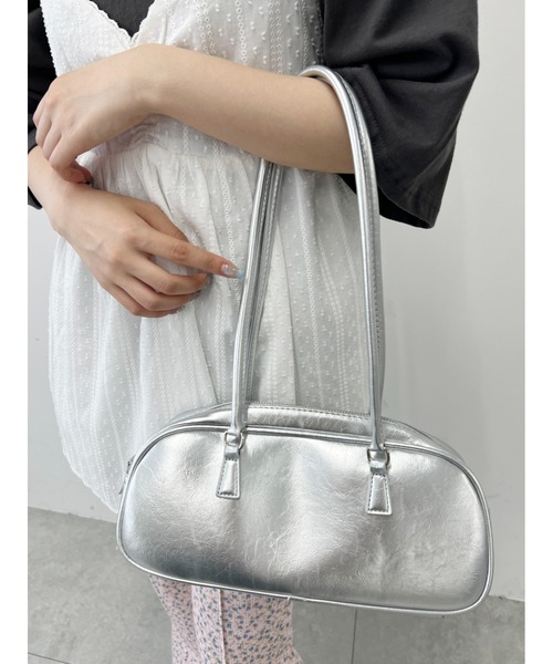 WC（ダブル シー）の「ロングハンドルショルダーバッグ（ハンドバッグ・レディース・ブラック/シルバー・FREE）」の14枚目の写真