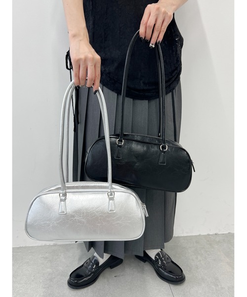 WC（ダブル シー）の「ロングハンドルショルダーバッグ（ハンドバッグ・レディース・ブラック/シルバー・FREE）」の17枚目の写真