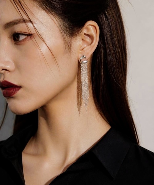 セール】【CHI SELECT】タッセル ロング ピアス デザイン chi-pierce
