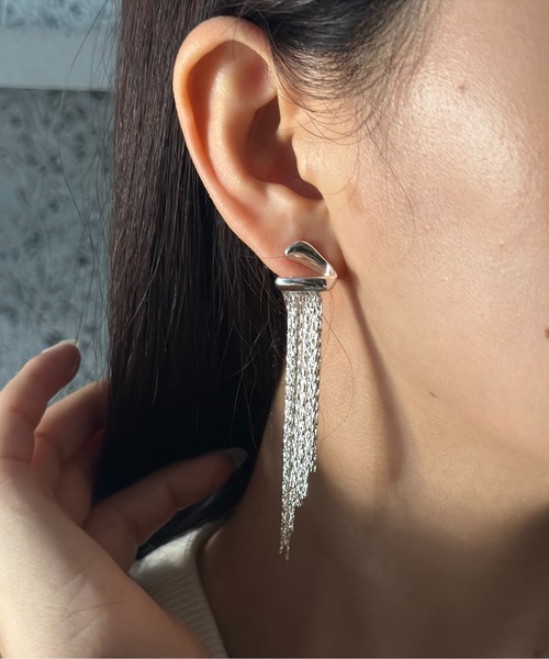 Burner（バーナー）の「【CHI SELECT】タッセル ロング ピアス デザイン chi-pierce-00508 U（ピアス（両耳用）・レディース・ゴールド/シルバー・FREE）」の6枚目の写真