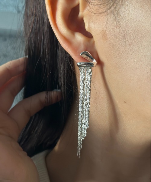 Burner（バーナー）の「【CHI SELECT】タッセル ロング ピアス デザイン chi-pierce-00508 U（ピアス（両耳用）・レディース・ゴールド/シルバー・FREE）」の7枚目の写真