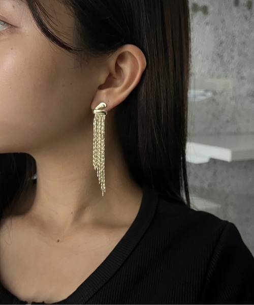 Burner（バーナー）の「【CHI SELECT】タッセル ロング ピアス デザイン chi-pierce-00508 U（ピアス（両耳用）・レディース・ゴールド/シルバー・FREE）」の9枚目の写真