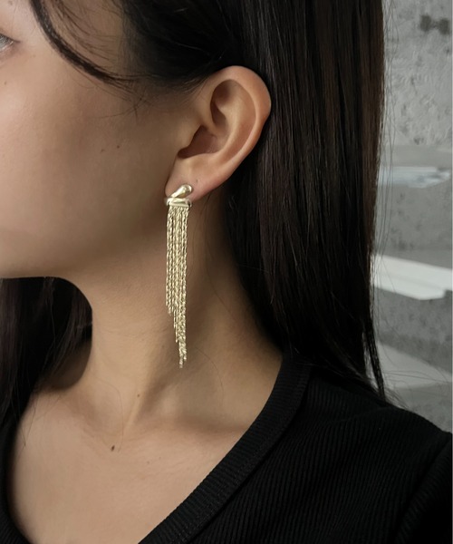 Burner（バーナー）の「【CHI SELECT】タッセル ロング ピアス デザイン chi-pierce-00508 U（ピアス（両耳用）・レディース・ゴールド/シルバー・FREE）」の10枚目の写真