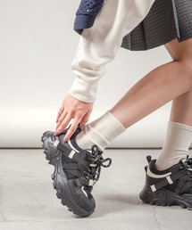 ALL BLACK（オールブラック）の「【軽量/260g/厚底/5cm/カップインソール】厚底スニーカー（スニーカー）」