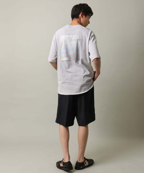 a.v.v(アーヴェヴェ)の「【HIDEYUKI SUTO×a.v.vコラボ】フォトプリントロングシルエットTシャツ(Tシャツ/カットソー・メンズ・ホワイト/ライトグレー・48/46/50/44)」の3枚目の写真