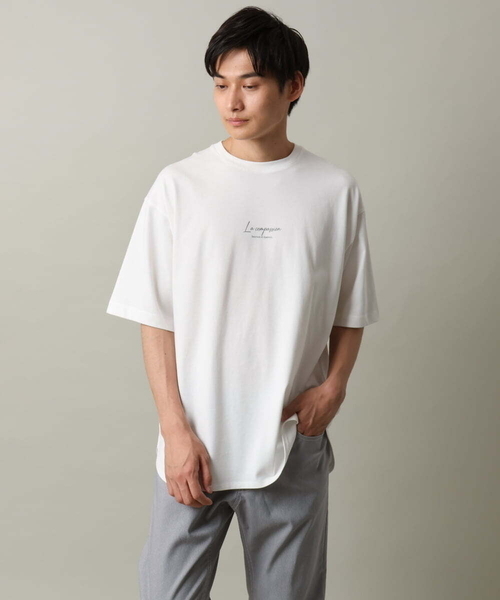 a.v.v(アーヴェヴェ)の「【HIDEYUKI SUTO×a.v.vコラボ】フォトプリントロングシルエットTシャツ(Tシャツ/カットソー・メンズ・ホワイト/ライトグレー・48/46/50/44)」の7枚目の写真