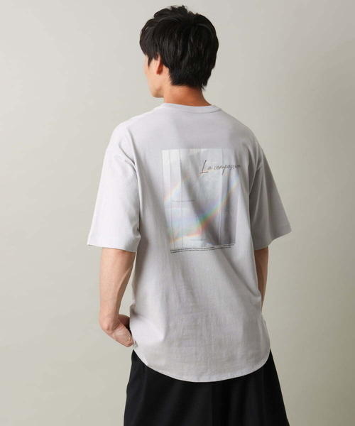 a.v.v(アーヴェヴェ)の「【HIDEYUKI SUTO×a.v.vコラボ】フォトプリントロングシルエットTシャツ(Tシャツ/カットソー・メンズ・ホワイト/ライトグレー・48/46/50/44)」の9枚目の写真