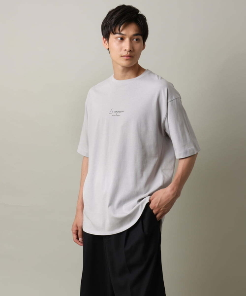 a.v.v(アーヴェヴェ)の「【HIDEYUKI SUTO×a.v.vコラボ】フォトプリントロングシルエットTシャツ(Tシャツ/カットソー・メンズ・ホワイト/ライトグレー・48/46/50/44)」の10枚目の写真