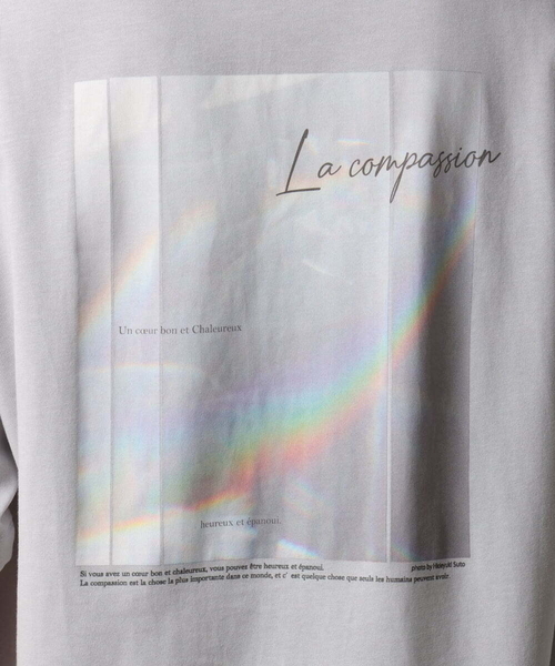 a.v.v(アーヴェヴェ)の「【HIDEYUKI SUTO×a.v.vコラボ】フォトプリントロングシルエットTシャツ(Tシャツ/カットソー・メンズ・ホワイト/ライトグレー・48/46/50/44)」の16枚目の写真