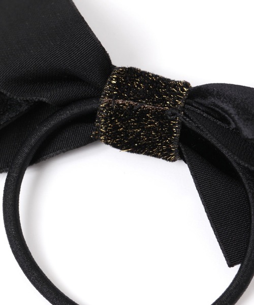 BAYFLOW（ベイフロー）の「ベロアリボンゴム（ヘアゴム・レディース・ネイビー/グレー/ブラック/ボルドー・FREE）」の7枚目の写真