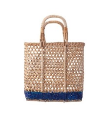 LILA&FLEUR(Aht[)Paint Rattan Basket M(obO)