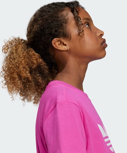 adidas（アディダス）の「トレフォイル 半袖Tシャツ キッズ / アディダスオリジナルス adidas Originals（Tシャツ/カットソー・キッズ・ブラック/ピンク/ブルー/ホワイト・140/150/160/170/130）」の11枚目の写真
