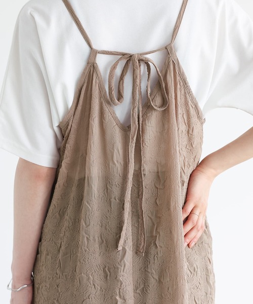 セール】【機能素材】『Tシャツ＆キャミワンピセット』（ワンピース