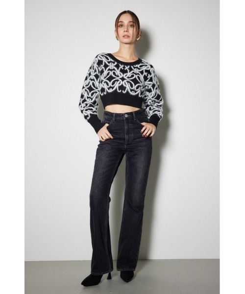 rienda(リエンダ)の「シェイプリーメイクデニムパンツ(デニムパンツ・レディース・ライトブルー/ブラック/ダークブルー・X-SMALL/SMALL/MEDIUM)」の5枚目の写真