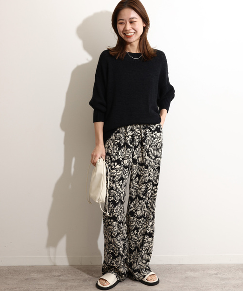 JOURNAL STANDARD relume(ジャーナルスタンダード レリューム)の「《追加5》ベリープリントパンツ(スラックス・レディース・グリーン/ベージュ・FREE)」の3枚目の写真