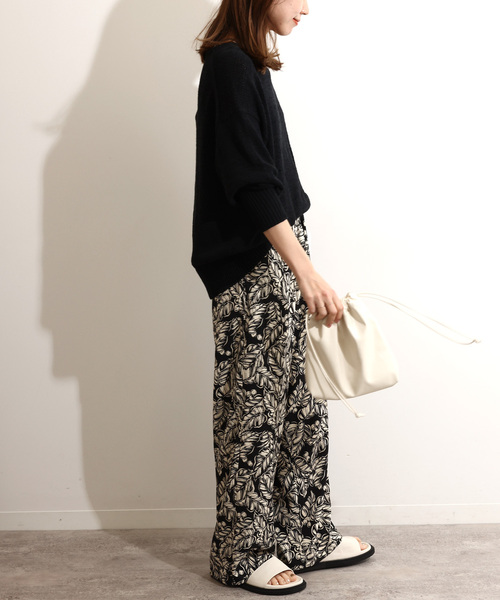 JOURNAL STANDARD relume(ジャーナルスタンダード レリューム)の「《追加5》ベリープリントパンツ(スラックス・レディース・グリーン/ベージュ・FREE)」の5枚目の写真