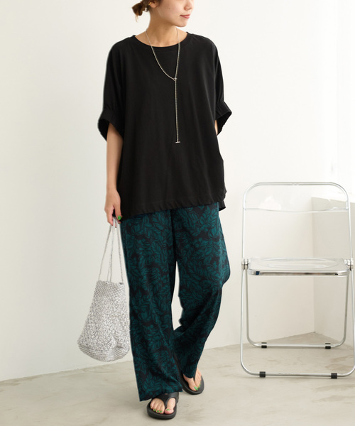 JOURNAL STANDARD relume(ジャーナルスタンダード レリューム)の「《追加5》ベリープリントパンツ(スラックス・レディース・グリーン/ベージュ・FREE)」の11枚目の写真