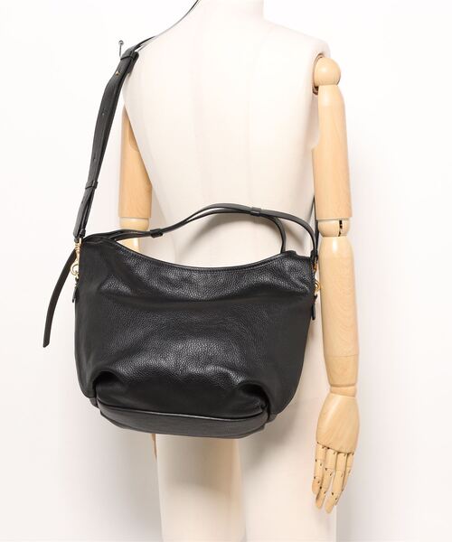 LORISTELLA(ロリステッラ)の「【LORISTELLA】ソフトレザーハンドバッグ(Q46345)(ハンドバッグ・レディース・ブラック/グレー・ALL)」の6枚目の写真