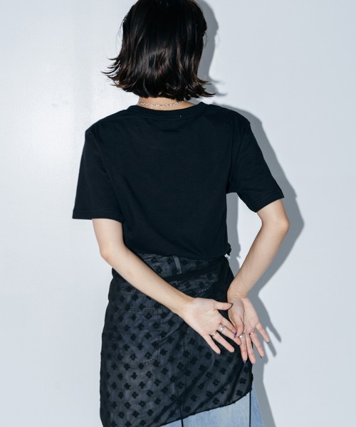 LIENCOEUR（リアンクール）の「ミニハート刺繍Tシャツ（Tシャツ/カットソー・レディース・ホワイト/ホワイト系その他/ブラック/ブラック系その他・FREE）」の14枚目の写真