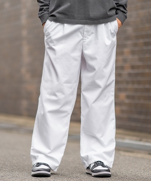 improves(インプローブス)の「ワイド チノ イージーパンツ(チノパンツ・メンズ・ブラック/ベージュ/ネイビー/スミクロ/ホワイト・MEDIUM/LARGE)」の6枚目の写真