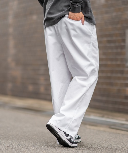 improves(インプローブス)の「ワイド チノ イージーパンツ(チノパンツ・メンズ・ブラック/ベージュ/ネイビー/スミクロ/ホワイト・MEDIUM/LARGE)」の8枚目の写真