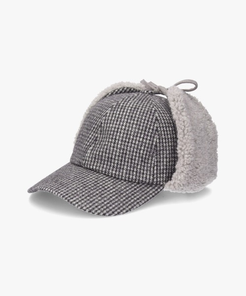 OVERRIDE（オーバーライド）の「OVERRIDE  MELTON EARFLAP 6P CAP / オーバーライド（キャップ・レディース・ブルー/グレー/キャメル/ブラック・57~59cm）」の5枚目の写真